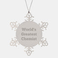 Christmas Gift for Her Present Chemist Snowflake Ornament Greatest - Image 1