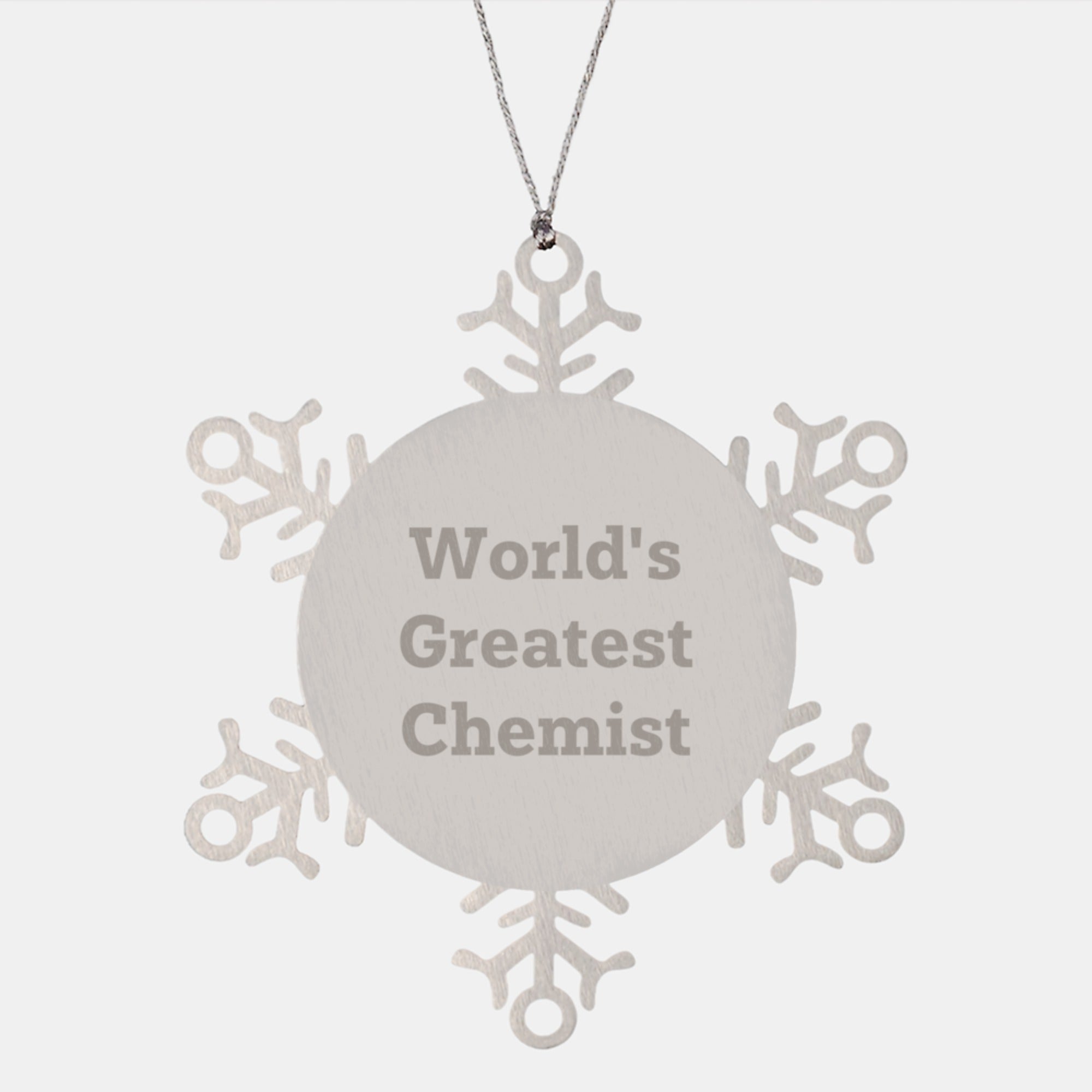 Christmas Gift for Her Present Chemist Snowflake Ornament Greatest - Image 1
