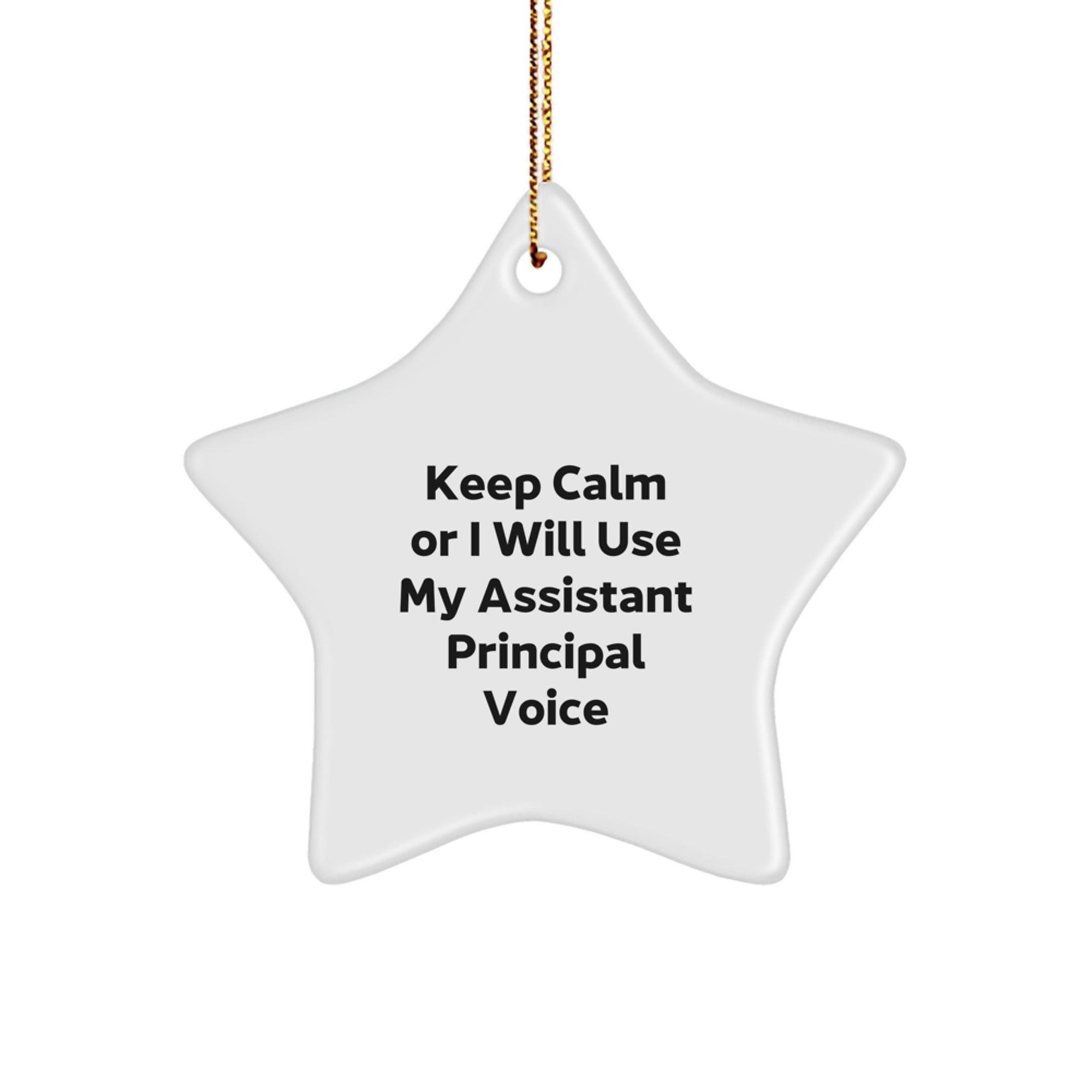 Christmas Gift Assistant Principal Star Ornament for Her Present - Image 1