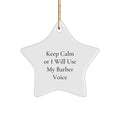 Barber Keepsake Christmas Ornament for Him Gift Holiday Keepsake - Image 1