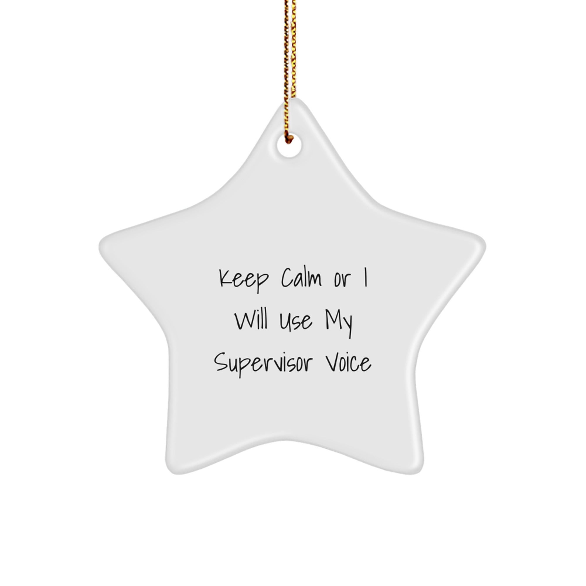 Supervisor Keepsake Christmas Ornament for Him Gift - Holiday Keepsake - Image 1
